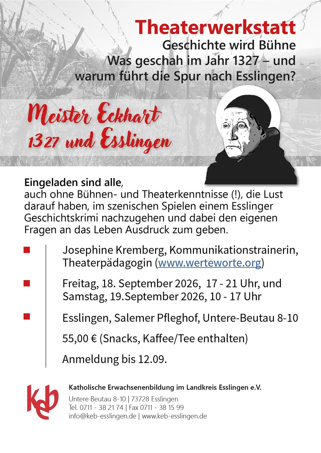Theaterwerkstatt Meister Eckhart und Esslingen 1327